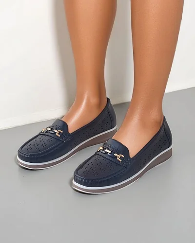 Royalfashion Dámské perforované mokasíny Cerro