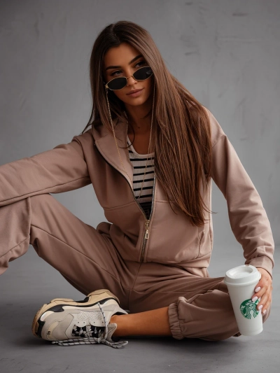 Royalfashion Dámský bavlněný teplákový set
