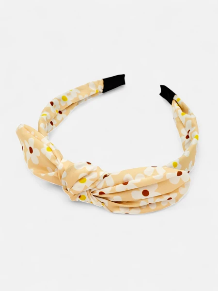 Royalfashion Čelenka s mašlí v květinovém vzoru Florinka