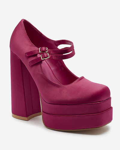 Fuchsiová Dámské lodičky na vysokém podpatku Elika - Obuv