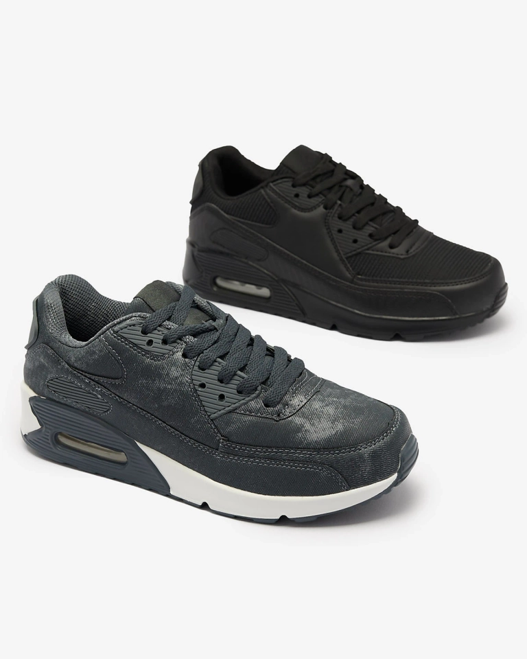 Dámská šněrovací sportovní obuv v grafitové barvě Moteri - Obuv