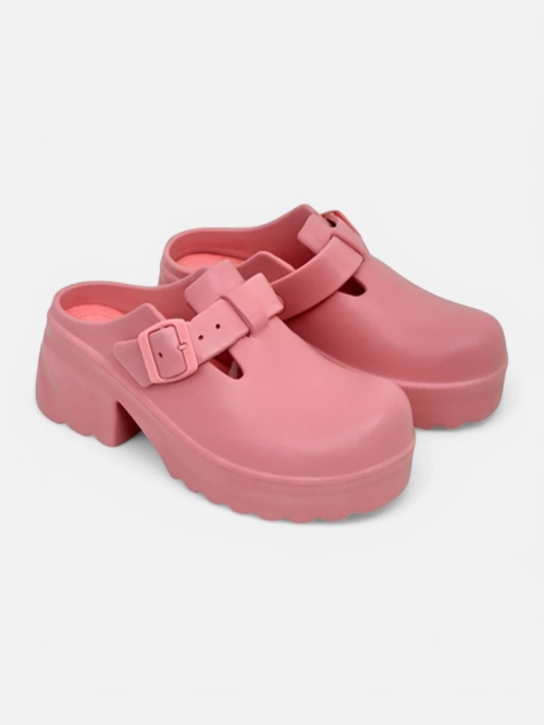 Royalfashion Жіночі гумові босоніжки на підборах Voxones