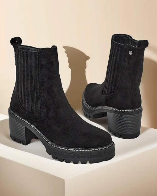 Жіночі чоботи Royalfashion з екологічного замшу на пості Segiag