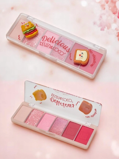 Kevin&Coco Paleta 6 očních stínů s třpytkami Delicious