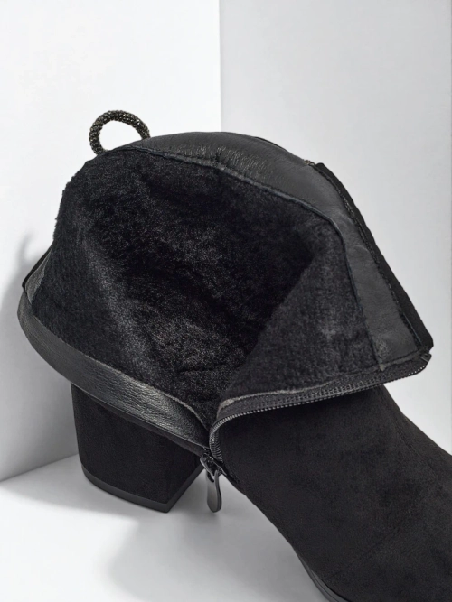 Ботильйони жіночі еко замшеві на підборах Ornella