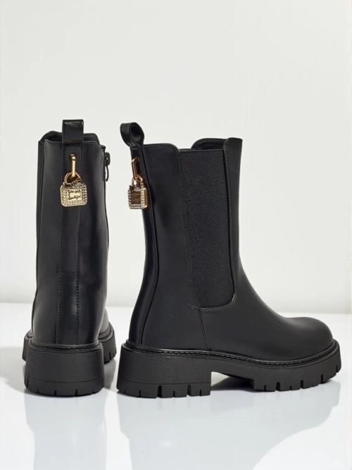 Високі жіночі ботильйони з екошкіри Varinell