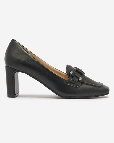 Dámské mokasínové lodičky v černé barvě Mokwell-Footwear