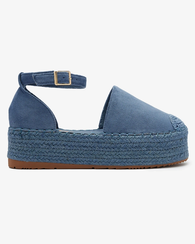 Modré dámské espadrilky Avos- Obuv