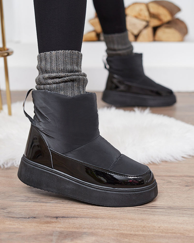 Royalfashion Black Maderta slip-on dámské sněhule