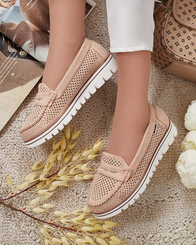 Royalfashion Ажурні жіночі мокасини Leteller