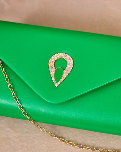 Royalfashion Zelená dámská spojovací kabelka