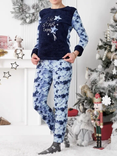 Royalfashion Dámské pyžamo a'la Fleece Life Star Enjoy