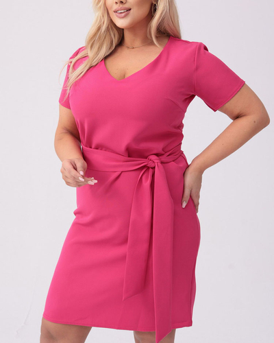 Royalfashion Dámské látkové šaty PLUS SIZE