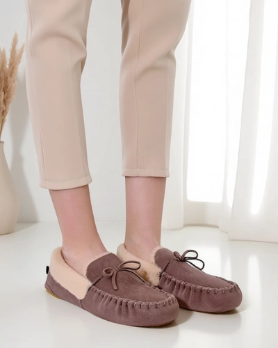 Royalfashion Dámské mokasíny s kožešinou Ahtikes