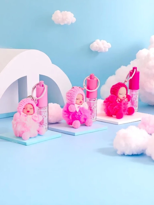 Блиск для губ для дітей з лялькою Темно-рожевий