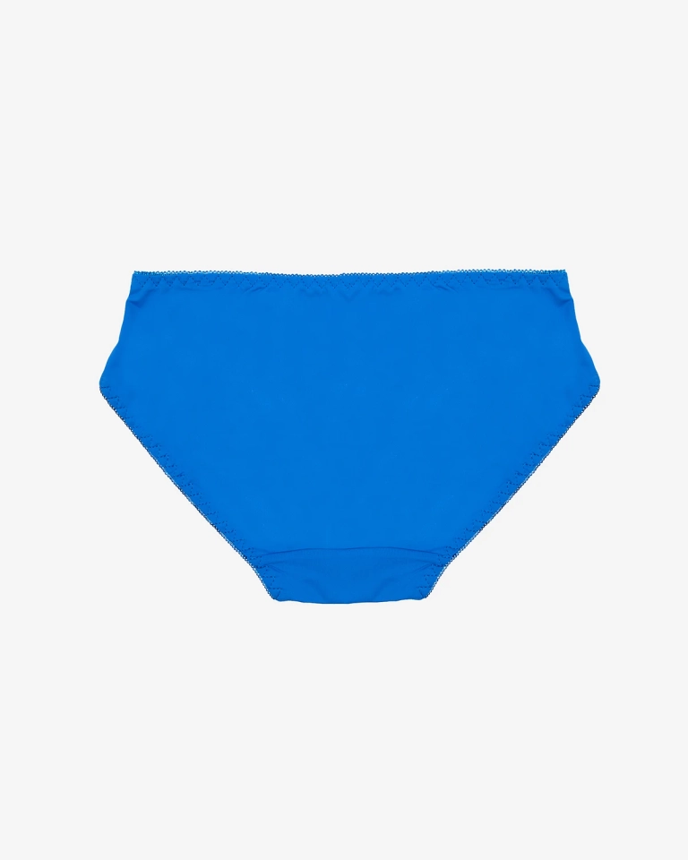 Dámské kobaltové kalhotky s krajkou - Spodní prádlo