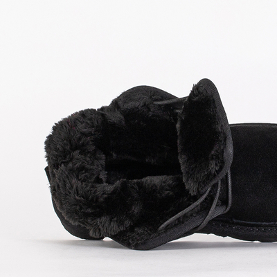 Дитячі Черевики Luna Чорні Замшеві Зручні на Зиму