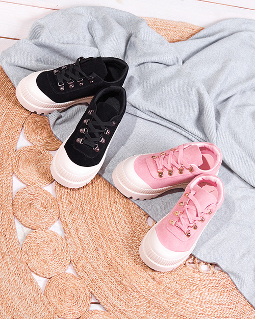 Чорне жіноче спортивне взуття, як кросівки Ohos - Взуття