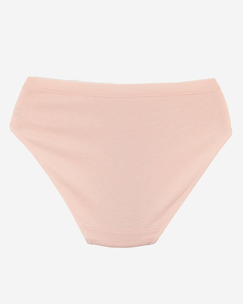Бежеві бавовняні жіночі трусики з написом - Нижня білизна