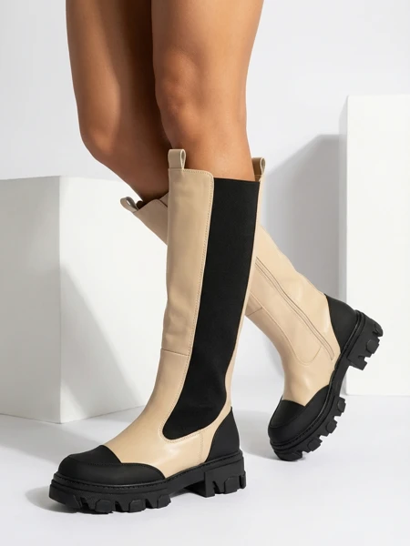 Royalfashion Béžové dámské polobotky Blyss