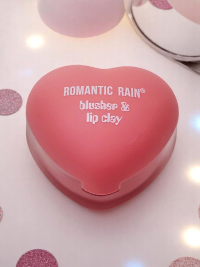 2-v-1 rtěnka a tvářenka v srdcovité dóze Peach Rose