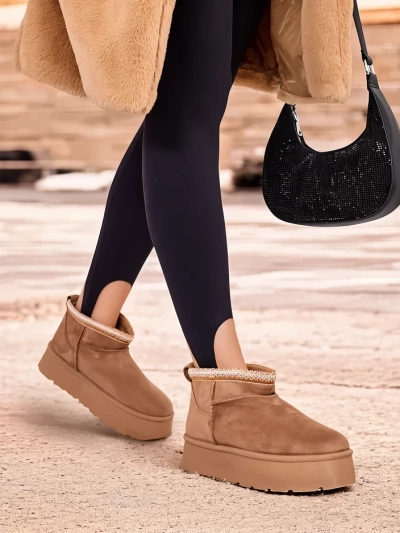 Royalfashion Жіночі короткі черевики а-ля снігоступи Xoalla