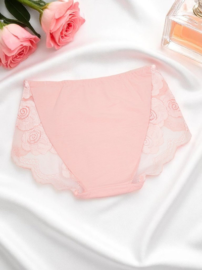 Royalfashion Жіночі бавовняні сліпи-бікіні з мереживом Мереживний Комфорт