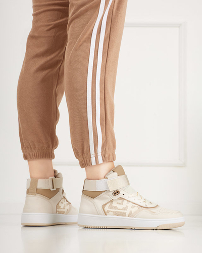 Dámské béžové vysoké sportovní boty Retila - Footwear