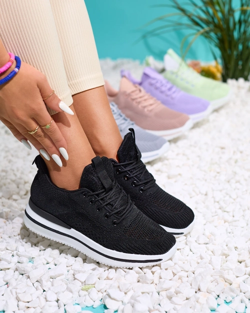 Жіночі спортивні туфлі Royalfashion Black Жіночі спортивні туфлі Losoyta