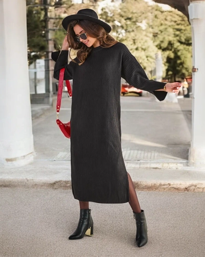 RoyalFashion Довга светр-сукня для жінок