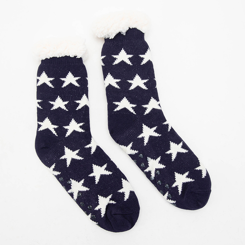 Утеплені жіночі шкарпетки з принтом