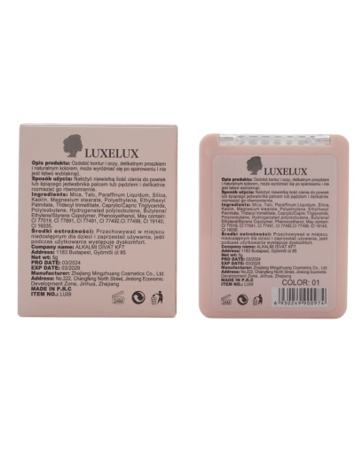 Luxelux Oční stíny Paleta 01 7g