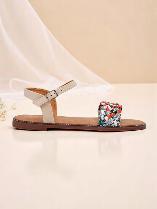 Royalfashion Жіночі сандалі на плоскій підошві ColorStrap