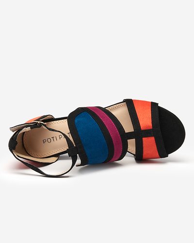 OUTLET Barevné dámské sandály na sloupku Buskiri-Footwear