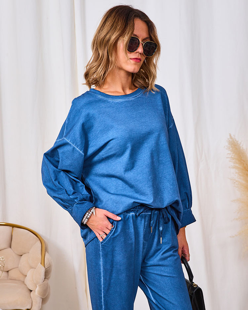 Комплект жіночих світшотів Royalfashion Casual синій