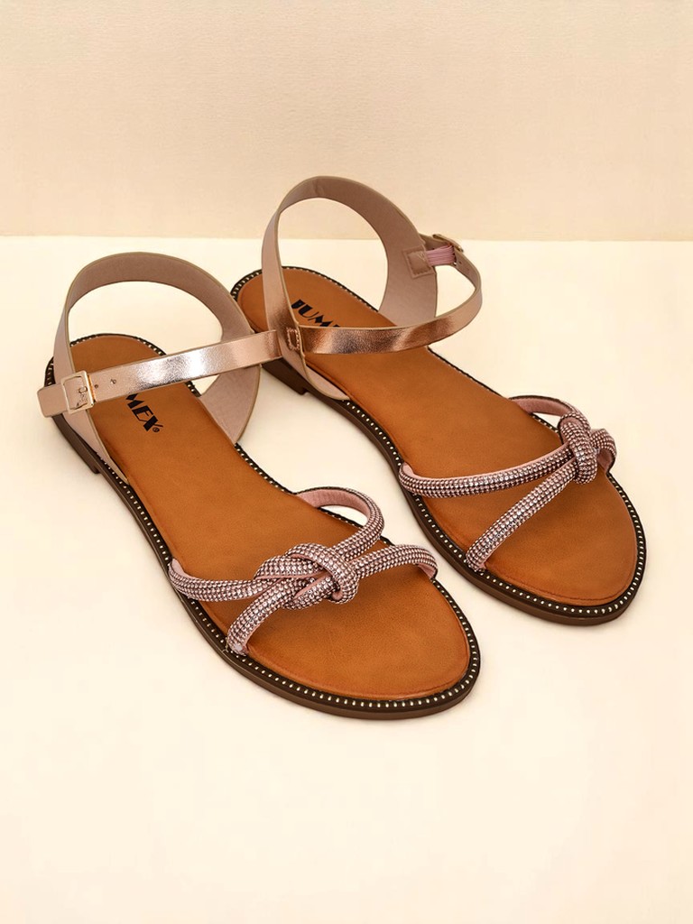 Royalfashion Dámské sandály s ozdobnými цирконии Bella Shine