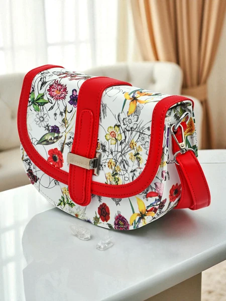 Royalfashion Malá dámská kabelka z eko kůže s květinovým vzorem Ori Elle