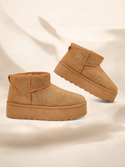 Royalfashion Beige dámské sněhule A'la UGGs Corob