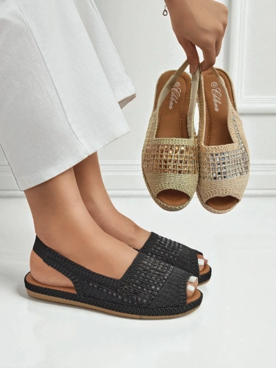 Dámské sandály, dámské espadrilky se třpytivými kamínky Belle Sparkle