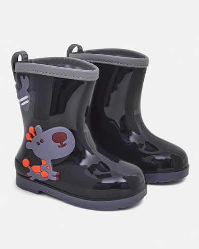 Dětské gumové holínky Royalfashion se samolepkami Funny Time