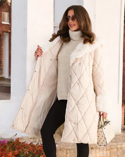 Dámská zimní quiltovaná bunda Royalfashion
