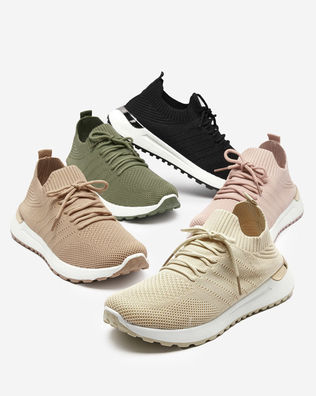 OUTLET Erina dámské černé tkané tenisky - Obuv