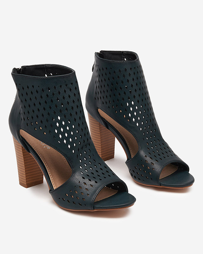 Чорні жіночі ажурні босоніжки Azua- Footwear