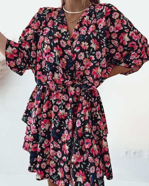 Жіноча міні-сукня Royalfashion з оригінальним візерунком