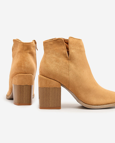 Чоботи Royalfashion Camel жіночі Teascir на шпильці