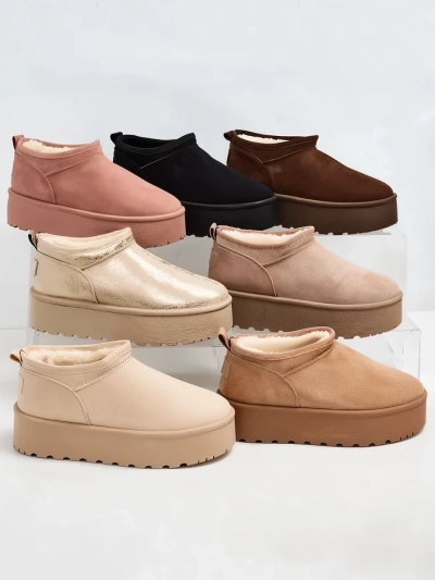 Royalfashion Dámské krátké boty a'la snow boots Ozozi