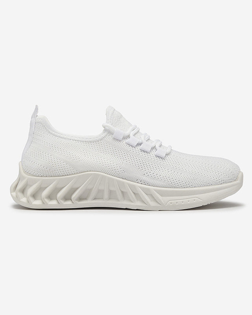 Жіночі тканинні спортивні кросівки білого кольору Acarfi-Footwear