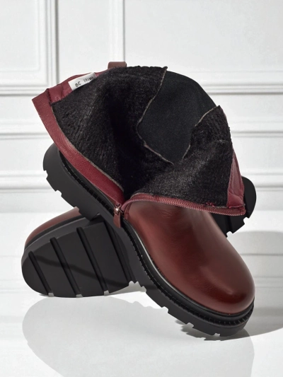 Vyšší dámské kotníkové boty z eko kůže Pearl Mist