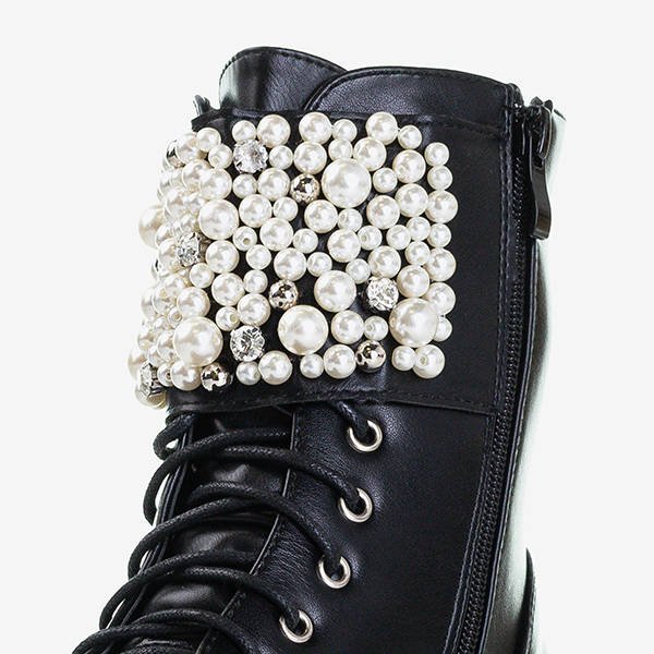 Černé tašky s ozdobami Foga - obuv