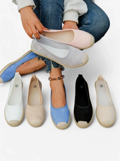 Royalfashion Dámské espadrilky z eko semiše Aroles